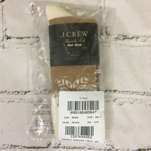 J. Crew Cozy Fairisle snowflake socks - Picture 3 of 4